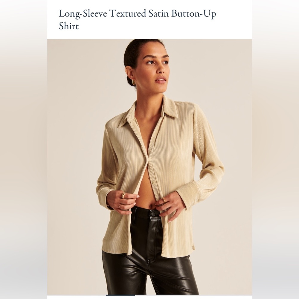 Abercrombie Satin Button-up Shirt